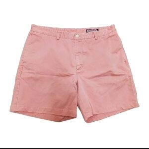 Vineyard Vines Club Shorts Size 38 Pink Casual Flat Front 100% Cotton